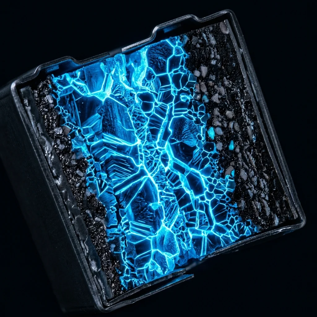 Solid-state battery cell cross-section