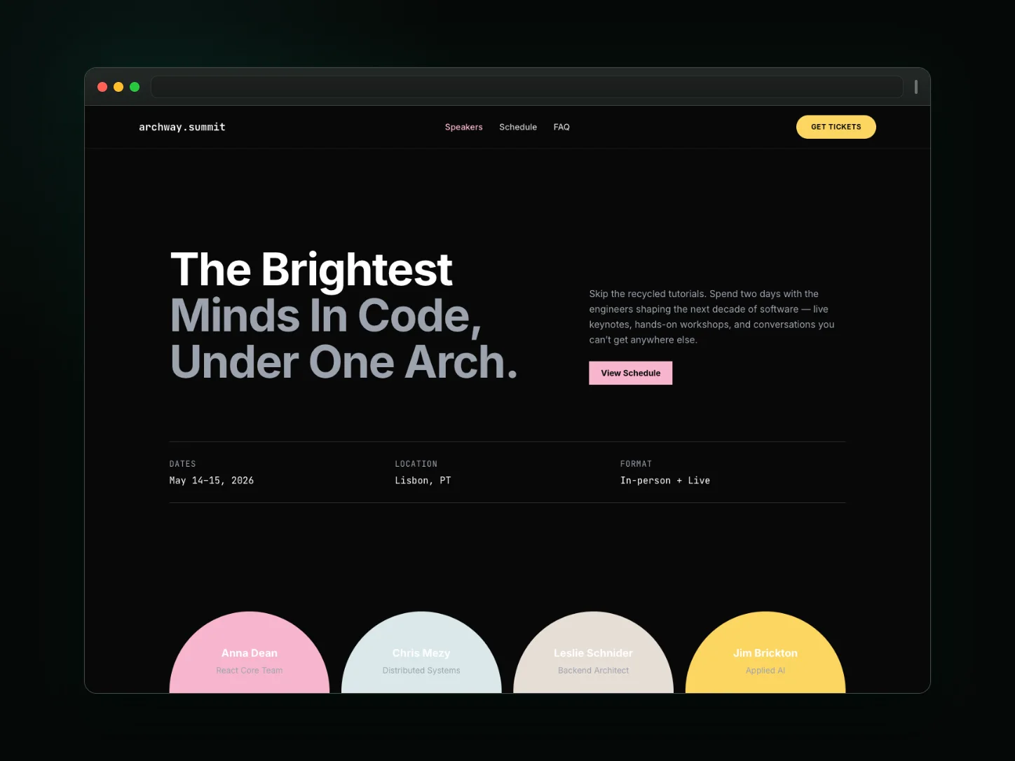 Archway Summit website template preview