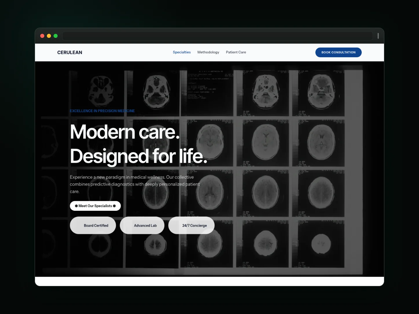 Cerulean Collective — clinic website website template