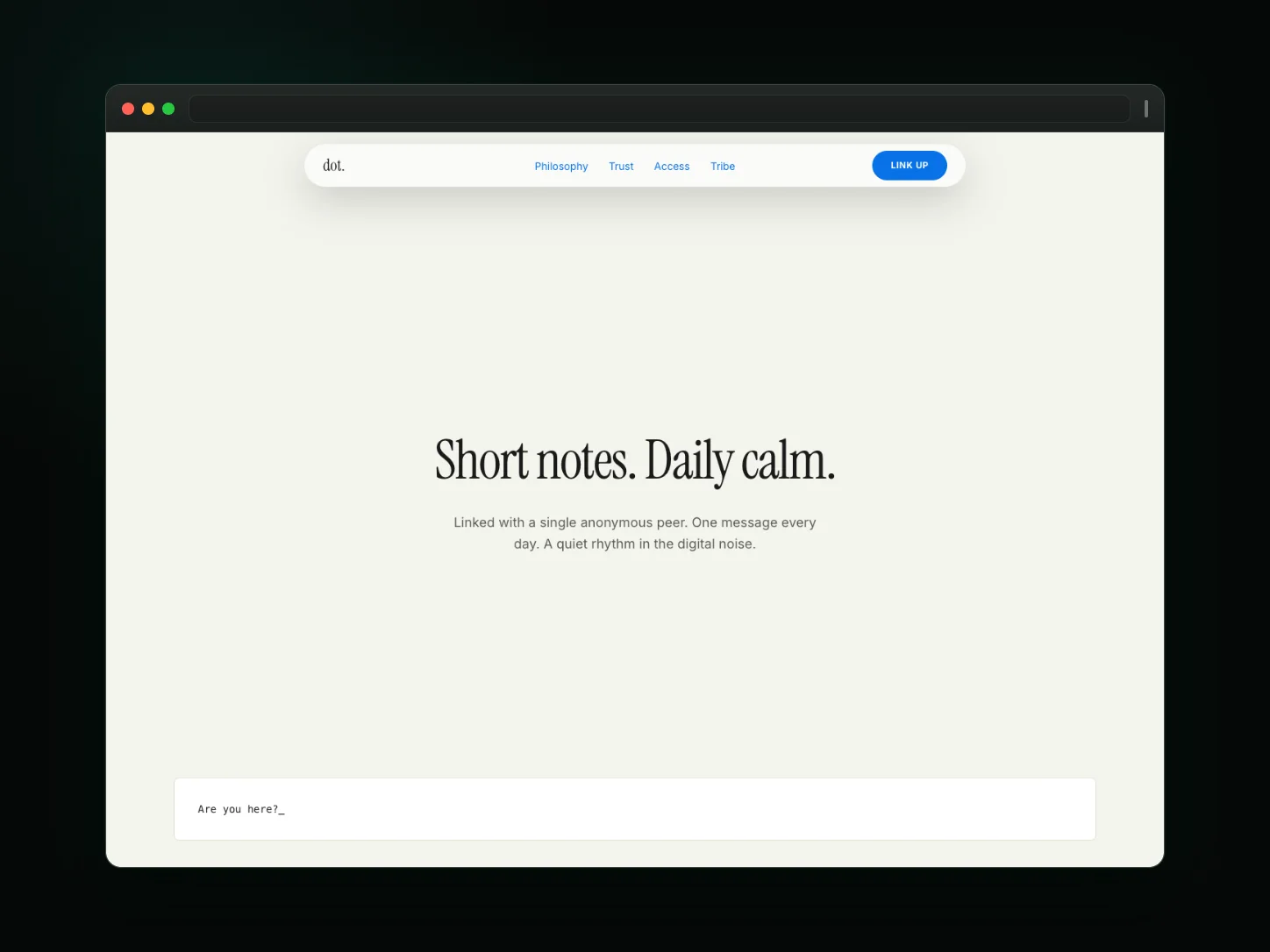 dot. website template preview