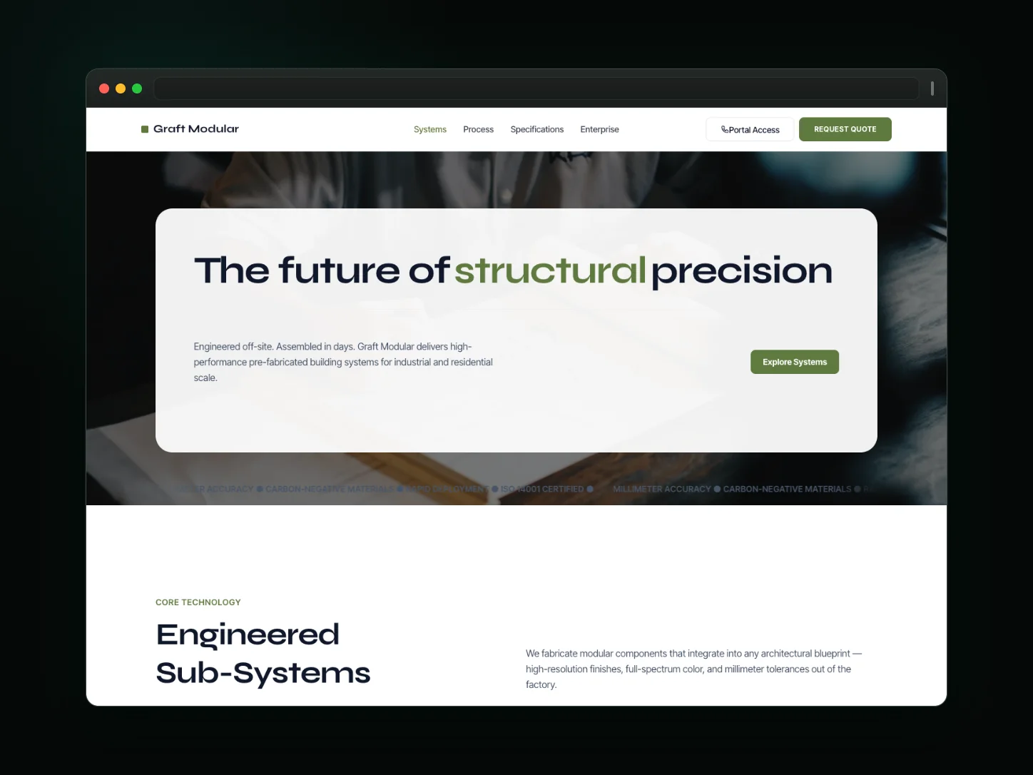 Graft Modular website template preview