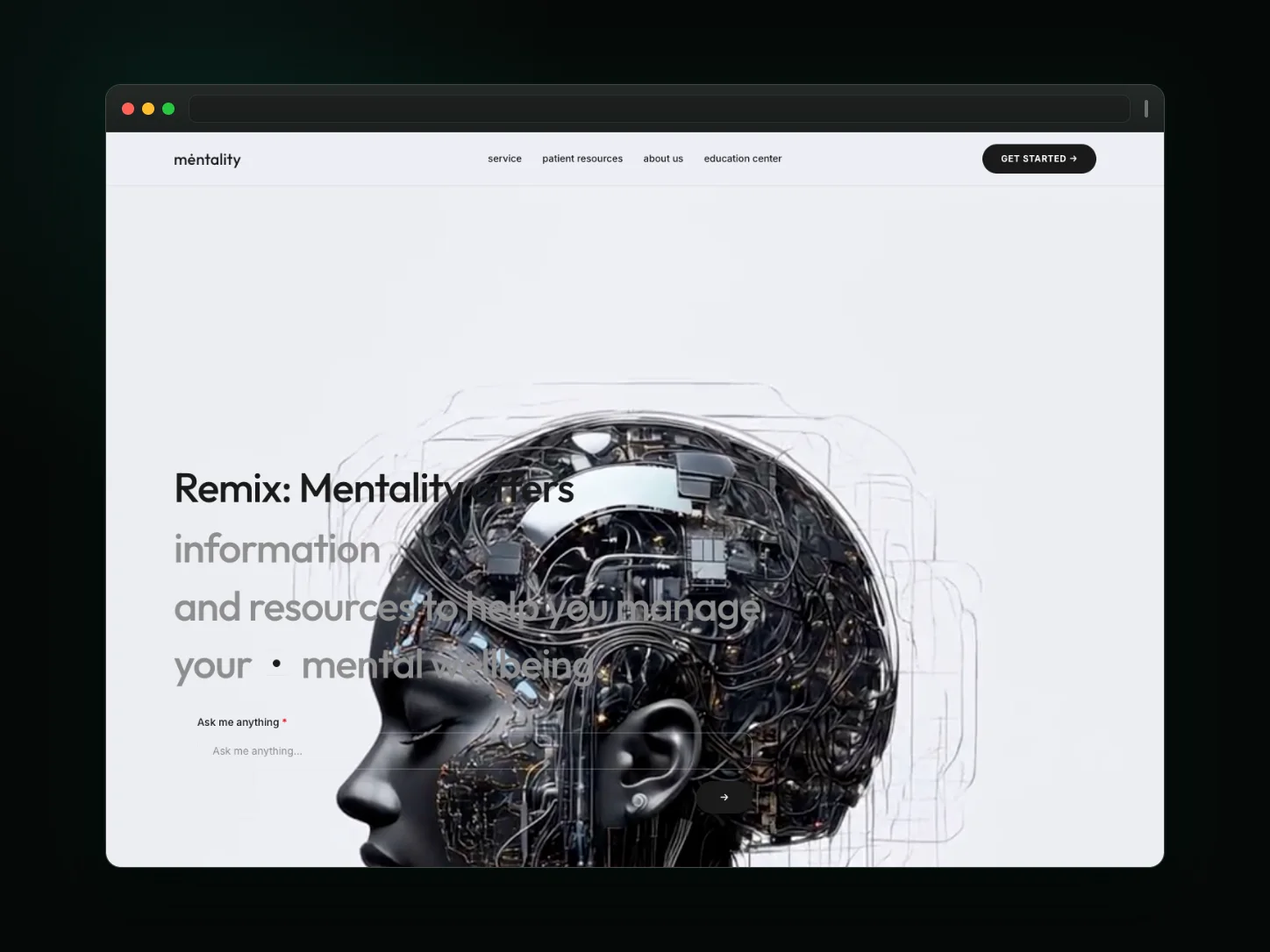mėntality — healthcare website website template