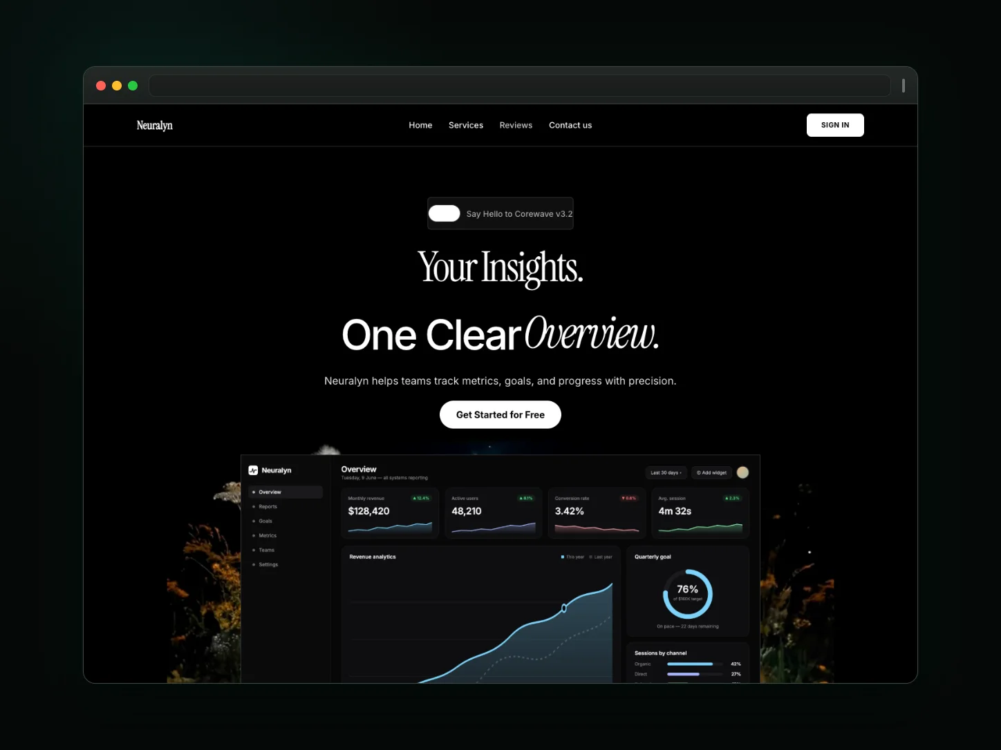 Neuralyn website template preview