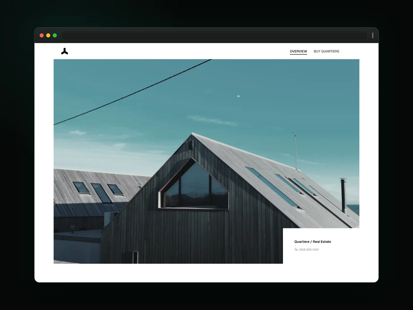 Quartiere website template preview