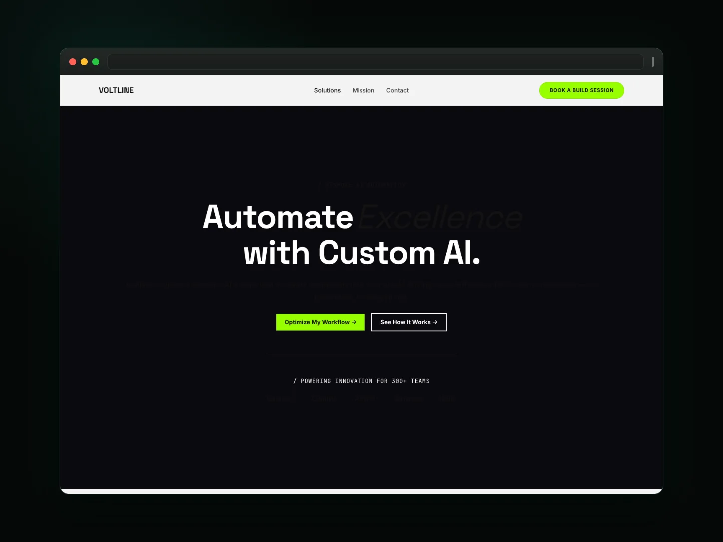 Voltline Automation website template preview