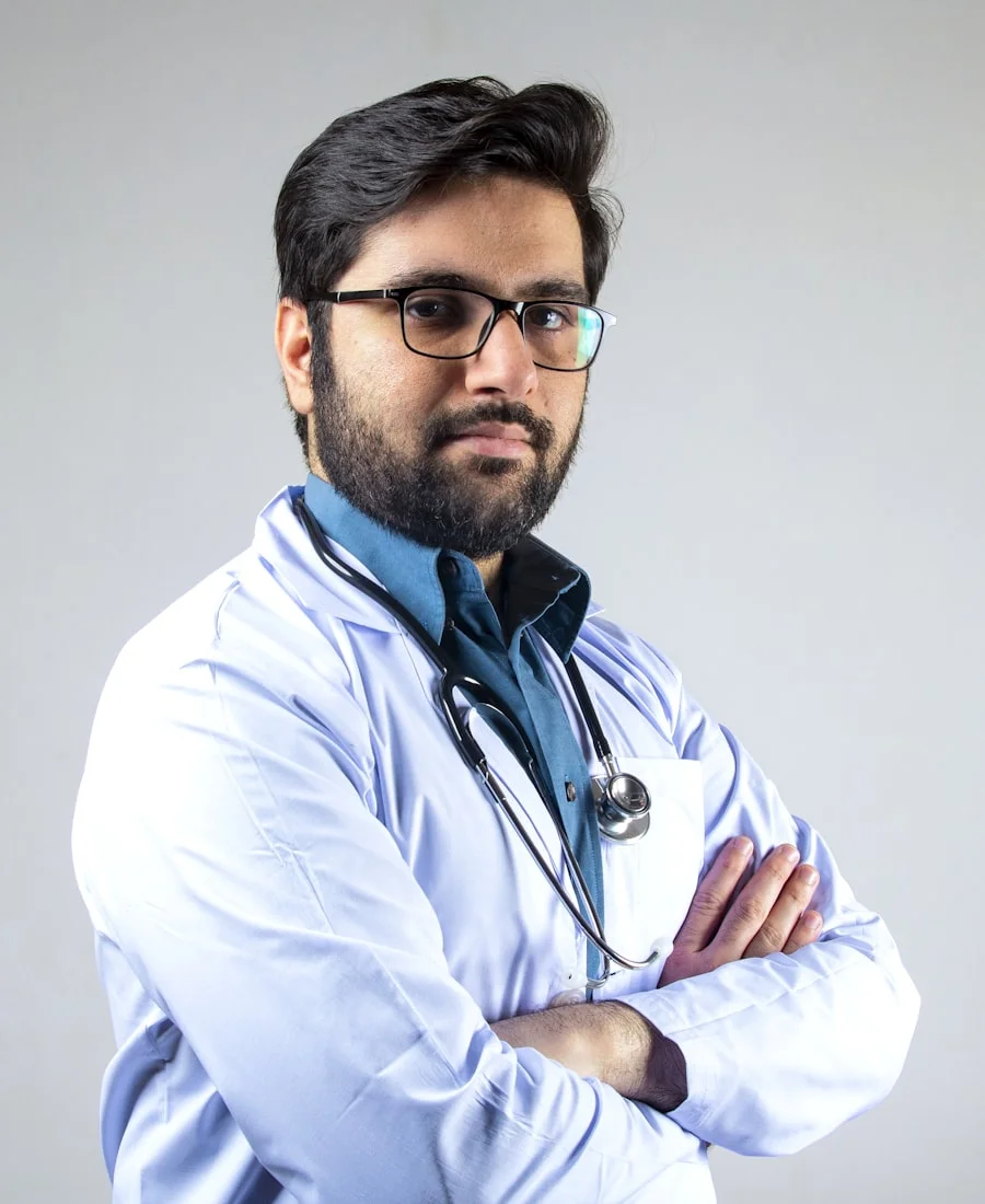 Dermatologist consulting with a patient