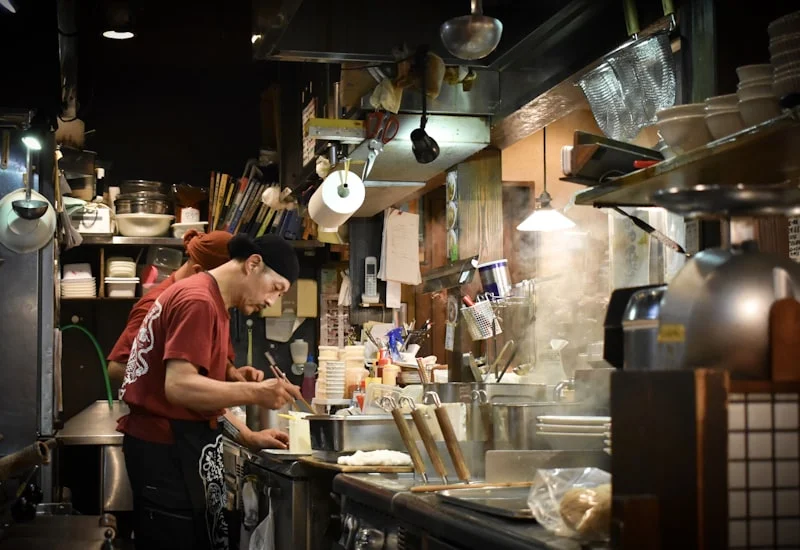 Chef Haruto preparing ramen