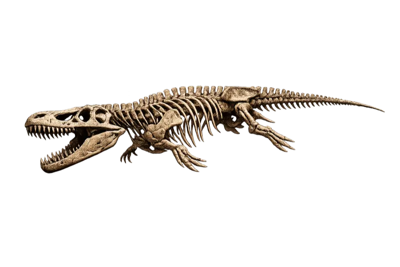 Reptiles of the Mesozoic specimen