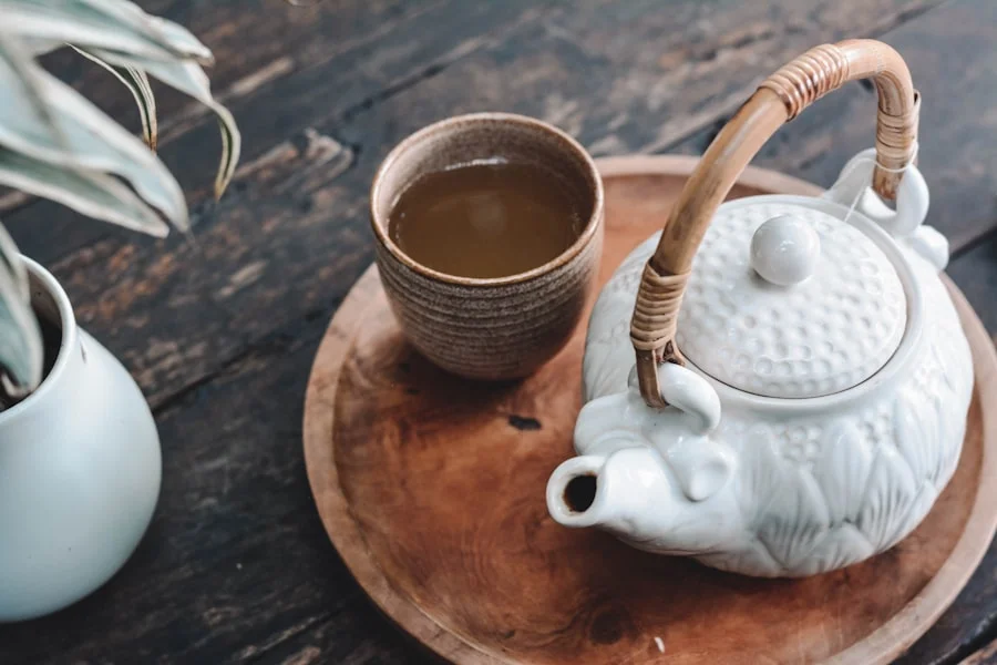 Ceremonial matcha whisked in a chawan bowl