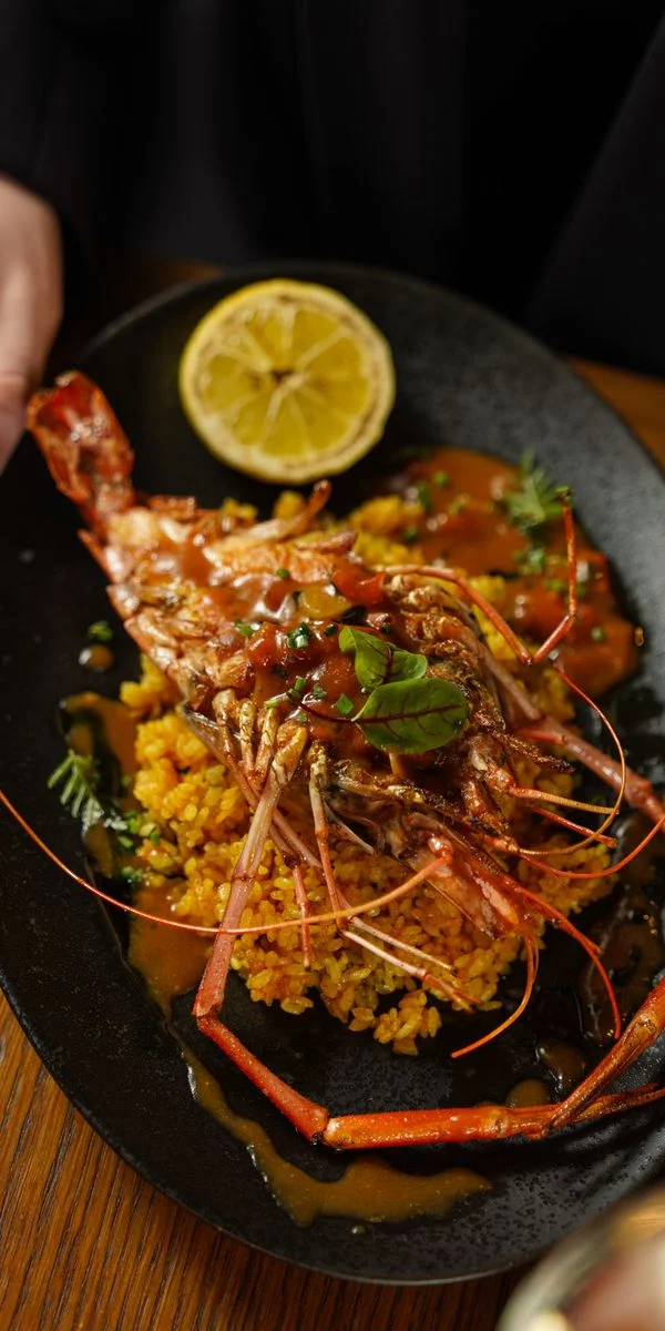 Coastal dining scene