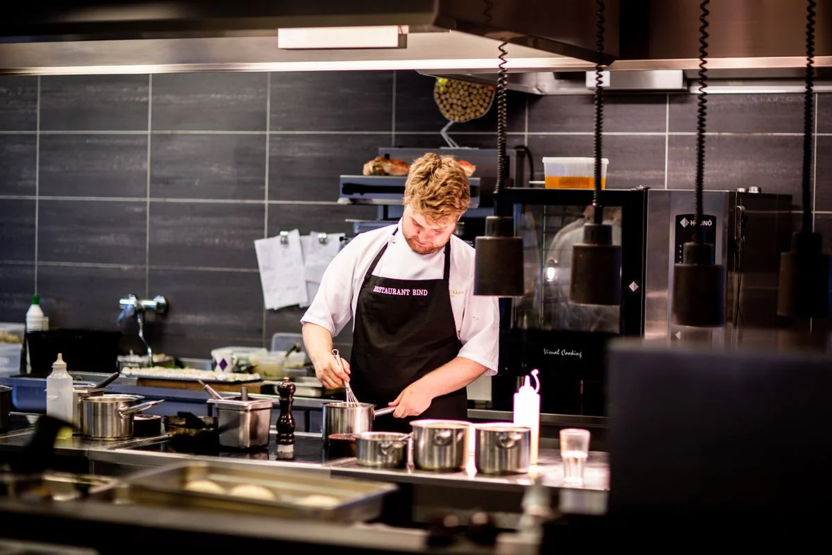 Professional kitchen in service